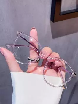 Очки круглые TR с защитой от синего света, лиловый