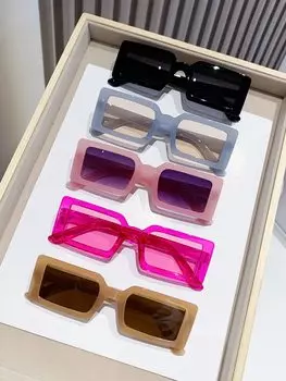 Очки квадратные женские, 5 штук