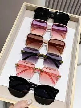 Очки квадратные женские, 6 пар