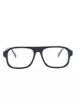 Очки ML5198 001 в квадратной оправе Moncler Eyewear, синий