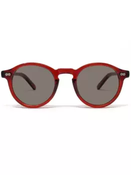 Очки Moscot Miltzen в круглой оправе, красный