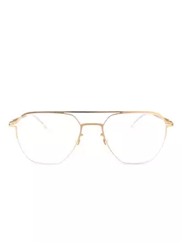 Очки Mykita Imba в геометрической оправе, золотой