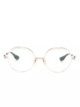 Очки Nukou в круглой оправе Dita Eyewear, золотой