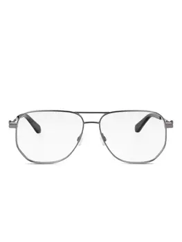 Очки Off-White Eyewear с двойной переносицей, серебряный