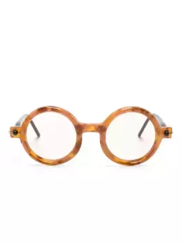Очки P1 в круглой оправе Kuboraum, коричневый