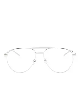 Очки-пилоты Gucci Eyewear, серебряный