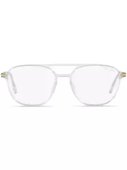 Очки-пилоты в прозрачной оправе TOM FORD Eyewear, нейтральный