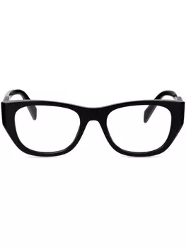 Очки Prada Eyewear из ацетата с принтом, черный