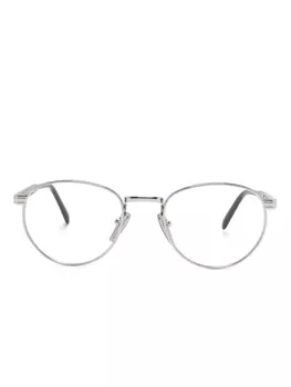 Очки Prada Eyewear в круглой оправе, серебряный