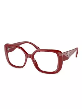Очки Prada Eyewear в квадратной оправе, красный
