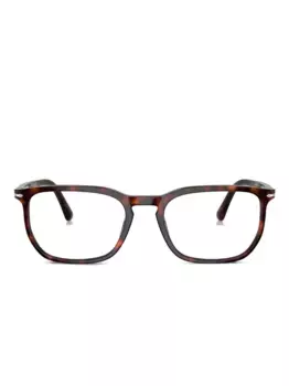 Очки прямоугольной формы в черепаховой оправе PO3339V Persol, коричневый