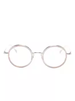 Очки Rachael в круглой оправе Megane and Me, серебяный