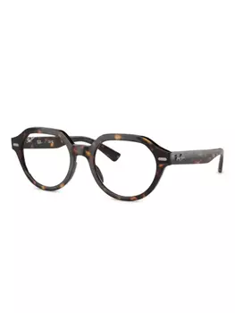 Очки Ray-Ban в круглой оправе, коричневый