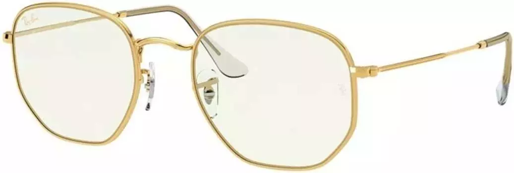 Очки Ray-Ban в шестиугольной металлической оправе с синим светом