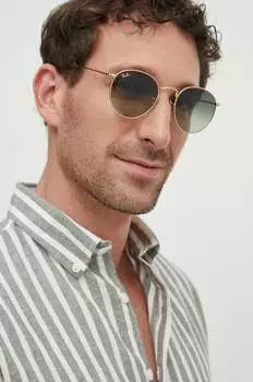 Очки Ray-Ban, золото