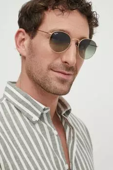 Очки Ray-Ban, золотой