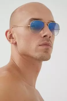Очки РБ3025.001/3Ф Ray-Ban, золотой