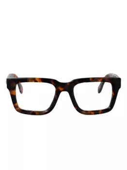 Очки с эффектом черепахового панциря Palm Angels Eyewear, коричневый