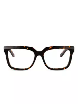 Очки с эффектом черепаховой оболочки Off-White Eyewear, коричневый