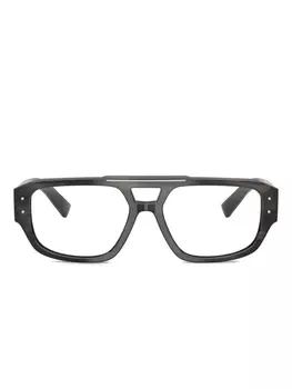 Очки с двойной перемычкой Dolce & Gabbana Eyewear, черный