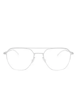Очки с двойным мостом Mykita, серебряный