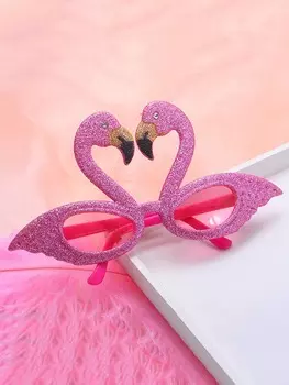 Очки с фламинго-дизайном, розовый