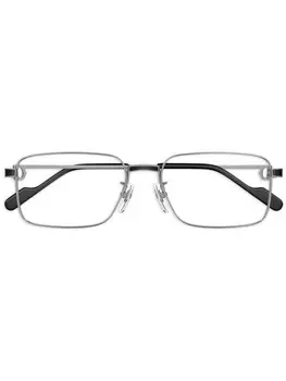 Очки с геометрической оправой Cartier Eyewear, серый