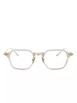 Очки с геометрической оправой Linda Farrow, нейтральный