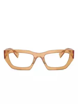 Очки с геометрической оправой MIU MIU, оранжевый