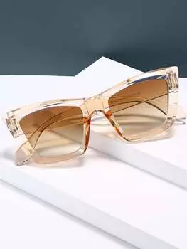 Очки с линзами омбре, золотой