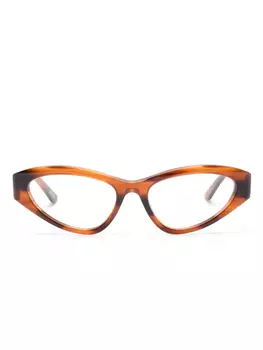 Очки с логотипом Balenciaga Eyewear, коричневый