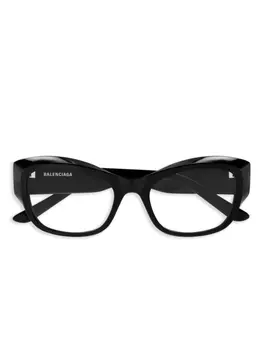 Очки с оптической линзой «кошачий глаз» Balenciaga Eyewear, черный