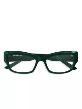 Очки с оптической линзой «кошачий глаз» Balenciaga Eyewear, зеленый
