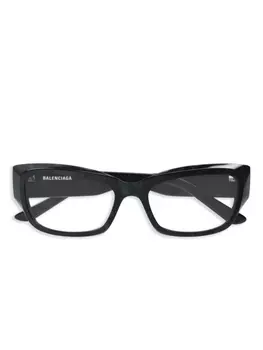 Очки с оптической линзой «кошачий глаз» Balenciaga Eyewear, черный