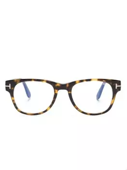 Очки с прозрачными линзами TOM FORD Eyewear, коричневый