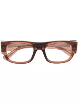 Очки с прямоугольной оправе Ray-Ban, коричневый
