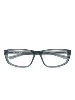 Очки с прямоугольной оправой Balenciaga Eyewear, серый