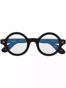 Очки Saga в круглой оправе Lesca, черный