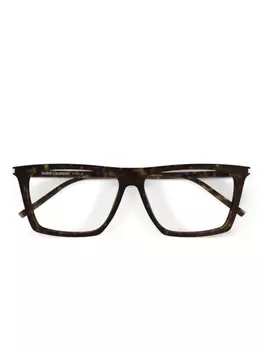 Очки Saint Laurent Eyewear в квадратной оправе, коричневый