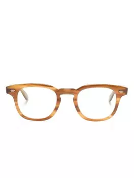 Очки Sherwood в квадратной оправе Garrett Leight, коричневый