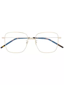 Очки SL314 в квадратной оправе Saint Laurent Eyewear, золотой