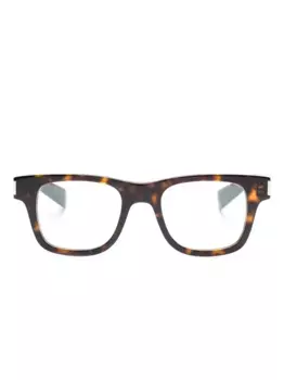 Очки SL5640PT 009 в прямоугольной оправе Saint Laurent Eyewear, коричневый