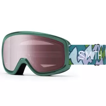 Очки Smith Snowday, цвет Alpine Green Peaking/Ignitor Mirror