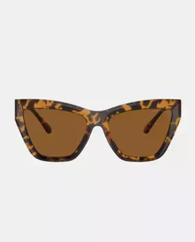 Очки солнцезащитные 0MK2211U 300673 однотонные Michael Kors, коричневый