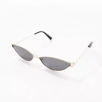 Очки солнцезащитные Asos Design Small Metal Cat's Eye, золотистый