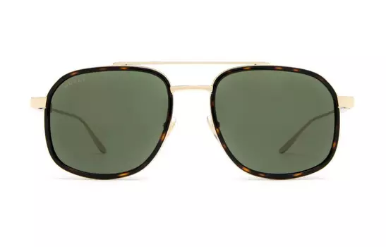 Очки солнцезащитные мужские Gucci Aviator Frame, золотой / коричневый