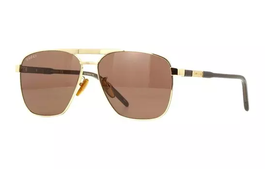 Очки солнцезащитные мужские Gucci, коричневый