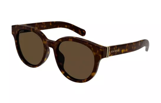 Очки солнцезащитные мужские Gucci овальные, коричневый / оранжевый