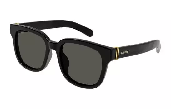 Очки солнцезащитные мужские Gucci прямоугольные, черный