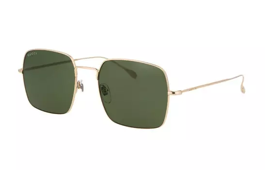 Очки солнцезащитные мужские Gucci Square Frame, зеленый